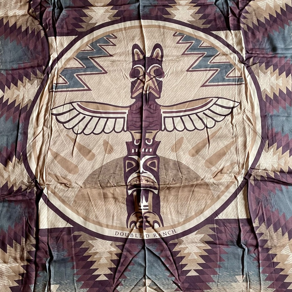 Totem Pole Scarf or Wrap by Double D Ranch, NWOT
